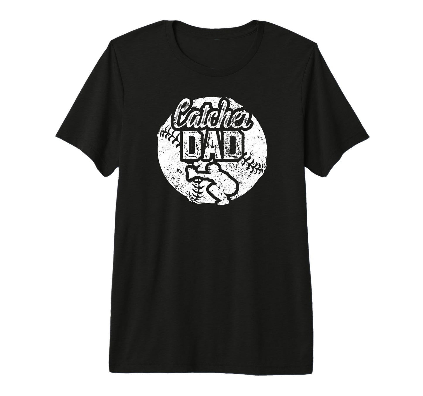 Mens Baseball Catcher Dad Proud T-Shirt - Casual Everyday Wear Men Women - T-Shirt, Sweatshirt, Hoodie