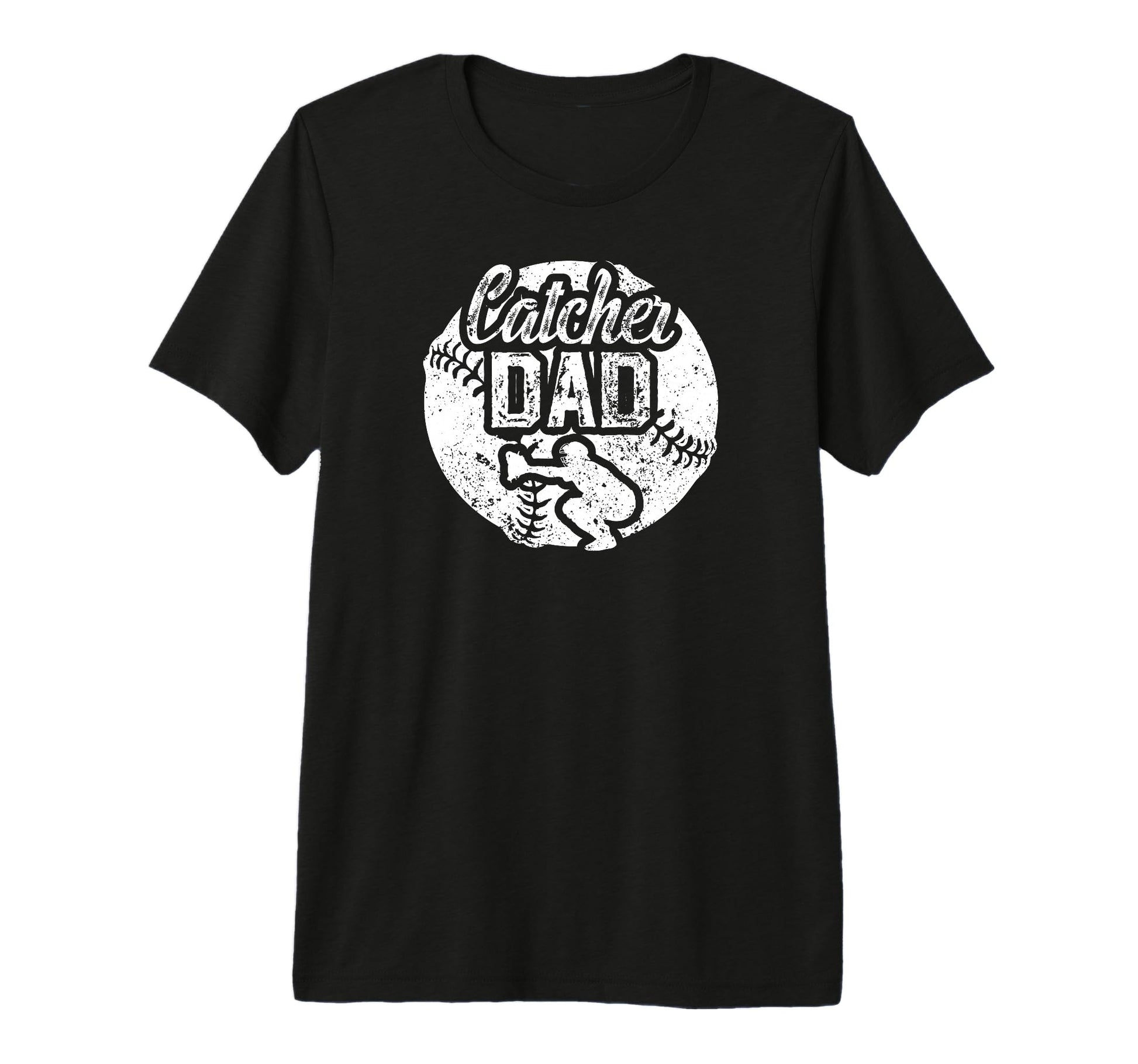Mens Baseball Catcher Dad Proud T-Shirt - Casual Everyday Wear Men Women - T-Shirt, Sweatshirt, Hoodie