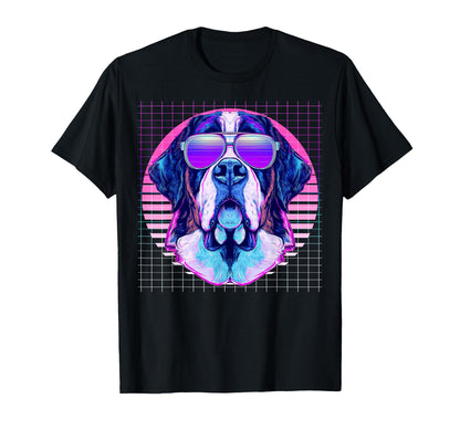 St Bernard Sunglasses Dog T-Shirt - Fun Novelty Design for Adults - T-Shirt, Sweatshirt, Hoodie
