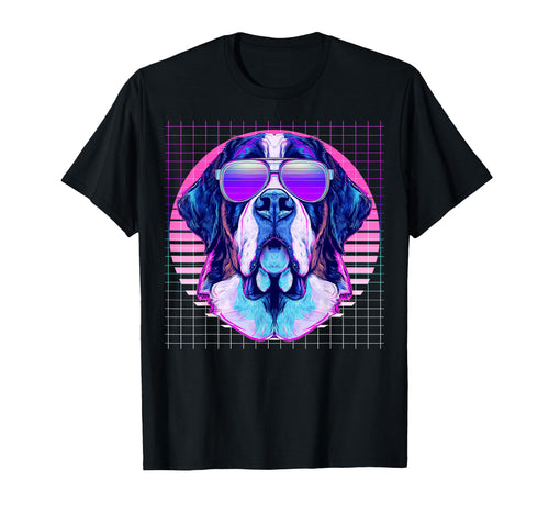 St Bernard Sunglasses Dog T-Shirt - Fun Novelty Design for Adults - T-Shirt, Sweatshirt, Hoodie