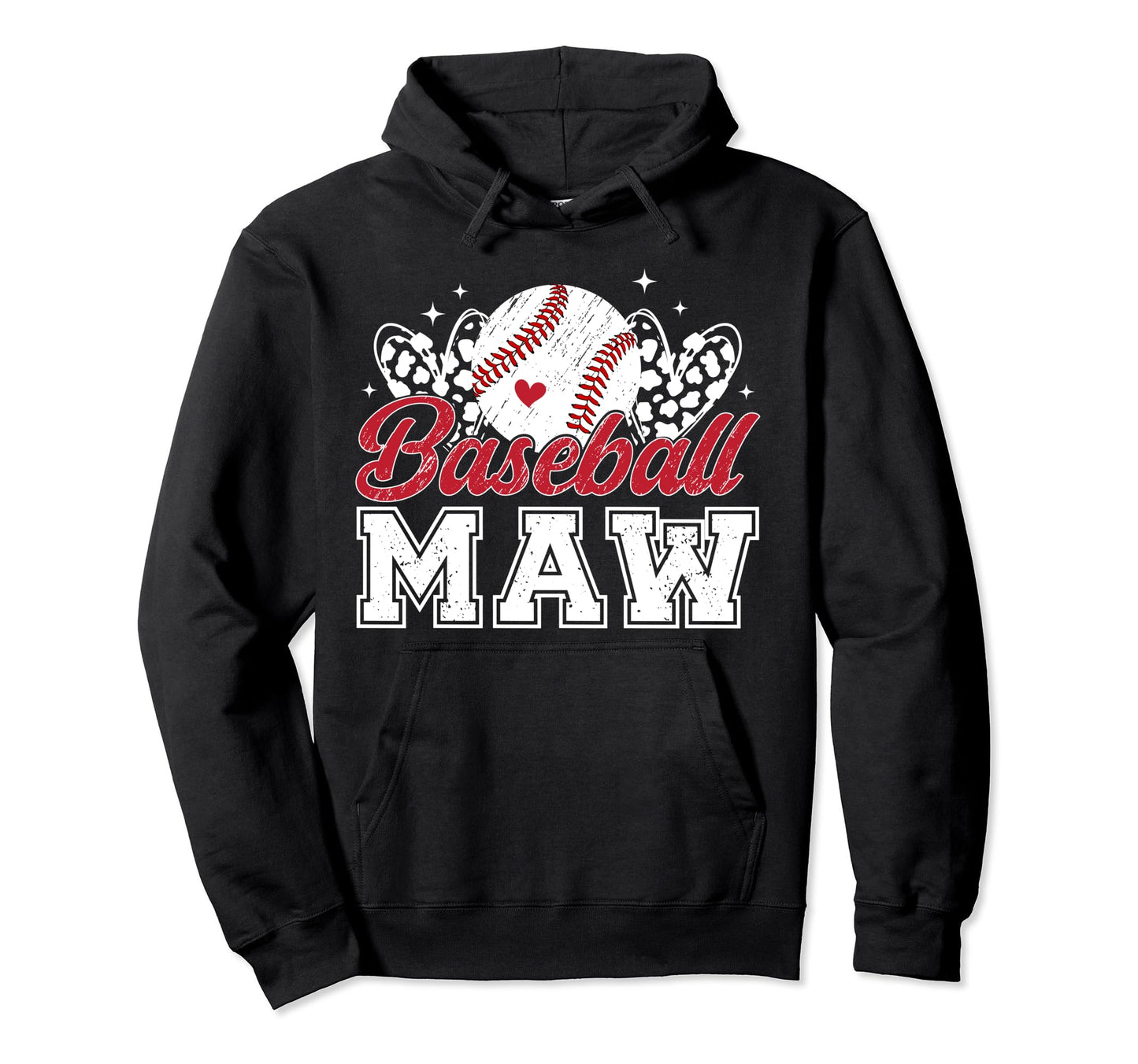 Baseball Maw Grandma Maw Baseball Player Hoodie - Aesthetic Graphic Unisex - T-Shirt, Sweatshirt, Hoodie