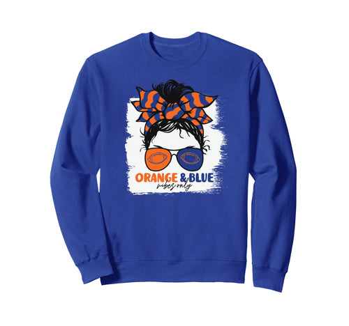 Orange And Blue Vibes Only Sweatshirt - Fun Novelty Design for Adults - T-Shirt, Sweatshirt, Hoodie