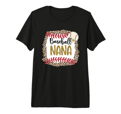 Baseball Nana Leopard Baseball Nana T-Shirt - Aesthetic Graphic Men Women - T-Shirt, Sweatshirt, Hoodie