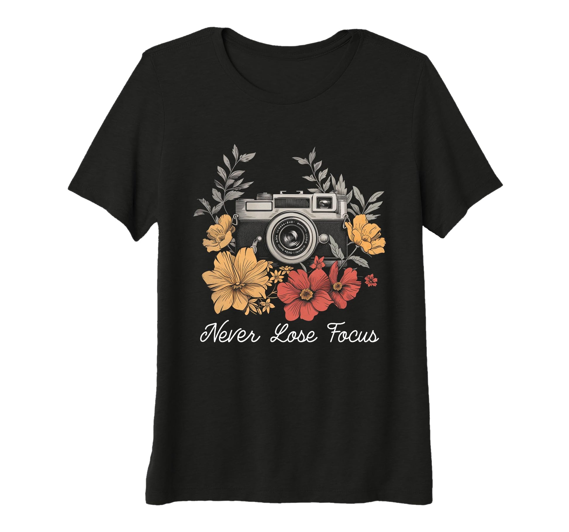 Womens Photographer Never Lose Focus T-Shirt - Novelty Apparel Unisex - T-Shirt, Sweatshirt, Hoodie