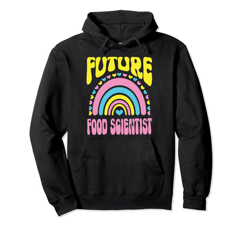 Future Food Scientist Bright Rainbow Hoodie - Unique Graphic for Adults - T-Shirt, Sweatshirt, Hoodie