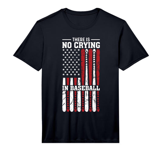 There Is No Crying Baseball T-Shirt - Streetwear Style for Adults - T-Shirt, Sweatshirt, Hoodie