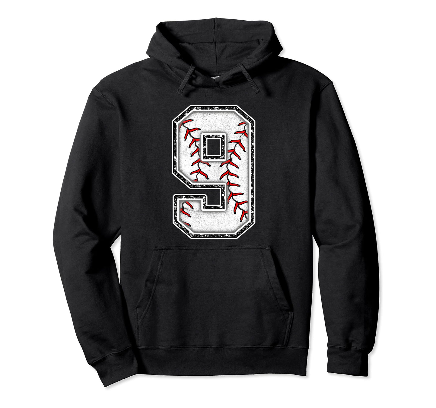 9 Years Old Birthday Baseball Theme Hoodie - Casual Everyday Wear Unisex - T-Shirt, Sweatshirt, Hoodie