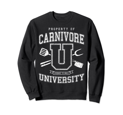 Carnivore University License To Sweatshirt - Novelty Apparel Men Women - T-Shirt, Sweatshirt, Hoodie