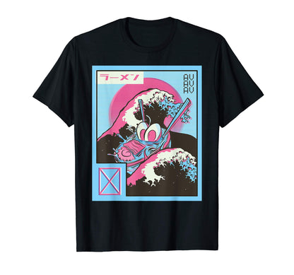 Kanagawa Wave Vaporwave Japanese T-Shirt - Casual Everyday Wear for Adults - T-Shirt, Sweatshirt, Hoodie