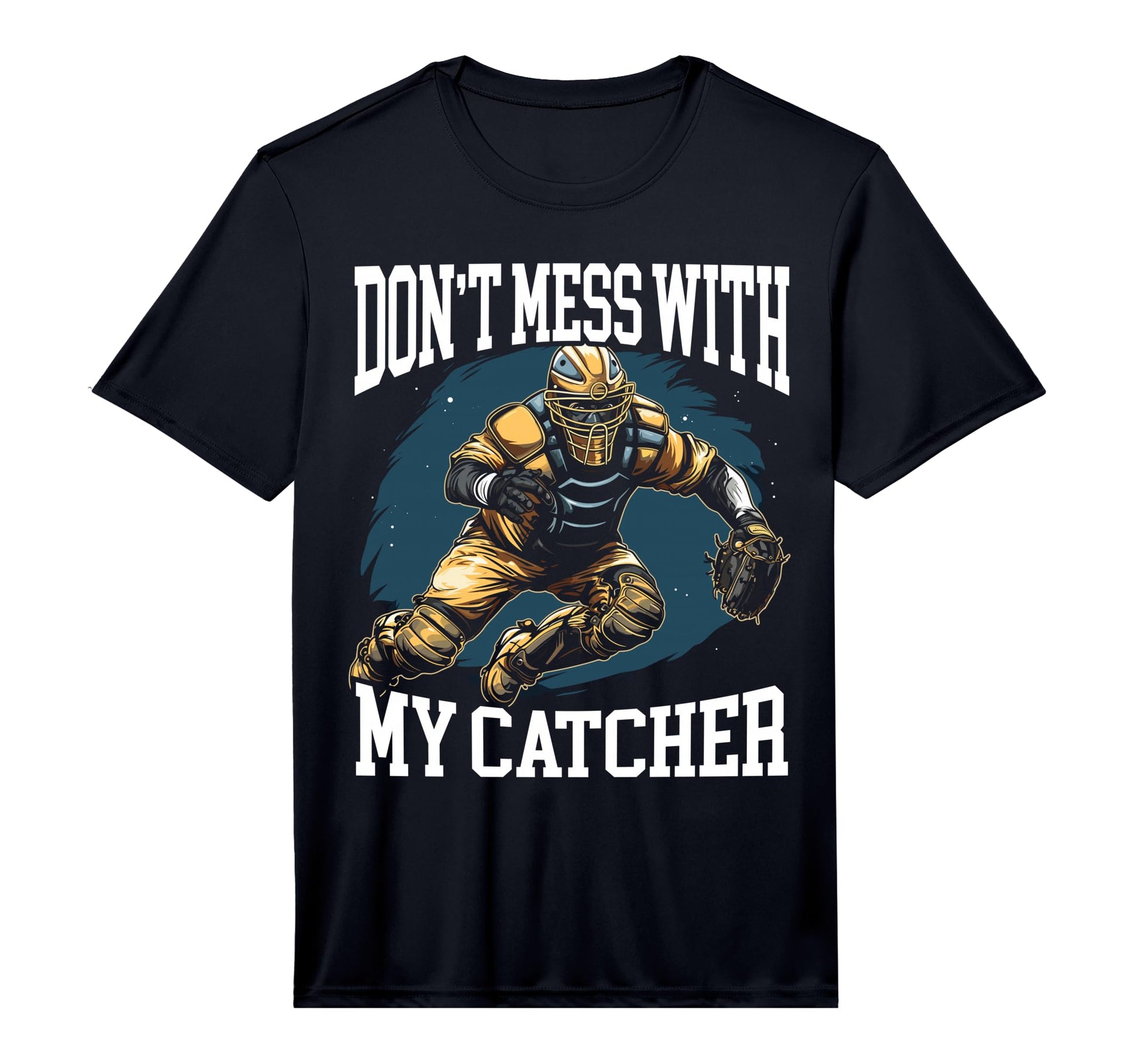 Mens Baseball Catcher Mama Best T-Shirt - Fun Novelty Design for Adults - T-Shirt, Sweatshirt, Hoodie