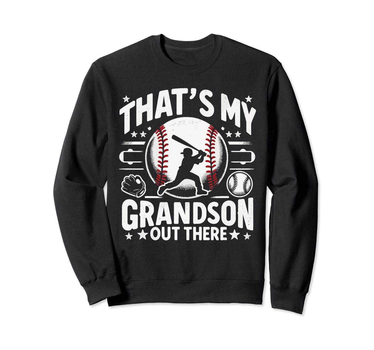 Baseball Grandpa Grandfather Sweatshirt - Novelty Apparel for Adults - T-Shirt, Sweatshirt, Hoodie