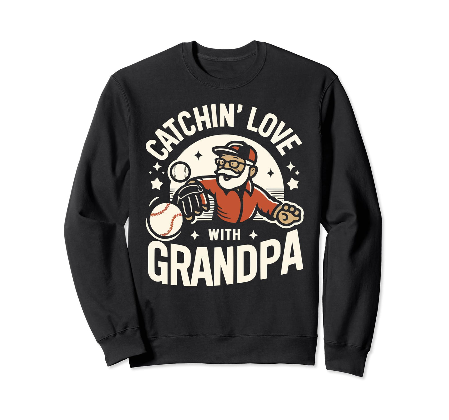 Baseball Grandpa Grandfather Sweatshirt - Aesthetic Graphic Men Women - T-Shirt, Sweatshirt, Hoodie