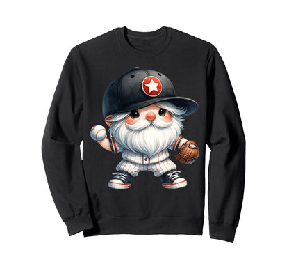 Baseball Grandpa Gnome Baseball Sweatshirt - Custom Art Print Men Women - T-Shirt, Sweatshirt, Hoodie