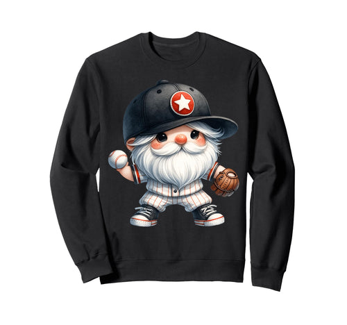 Baseball Grandpa Gnome Baseball Sweatshirt - Custom Art Print Men Women - T-Shirt, Sweatshirt, Hoodie