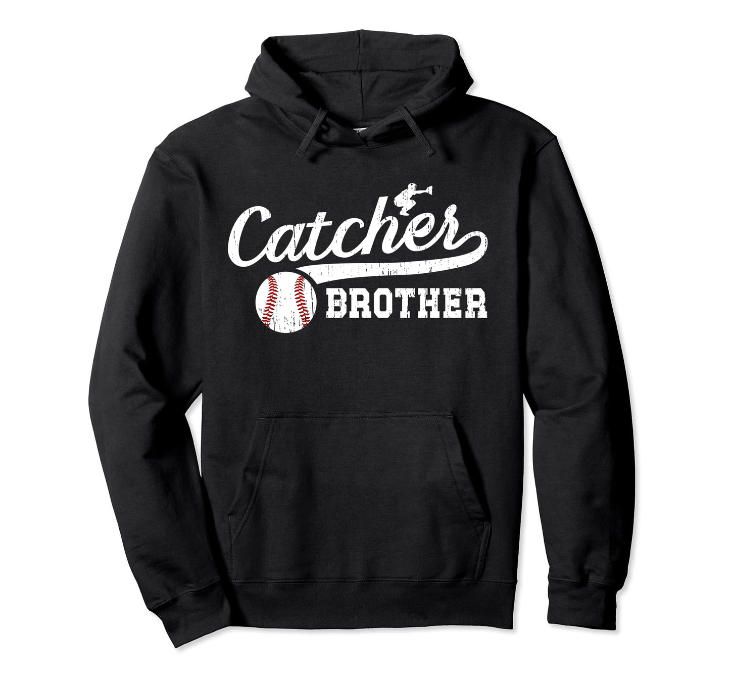 Baseball Catcher Brother Baseball Hoodie - Graphic Print for Adults - T-Shirt, Sweatshirt, Hoodie