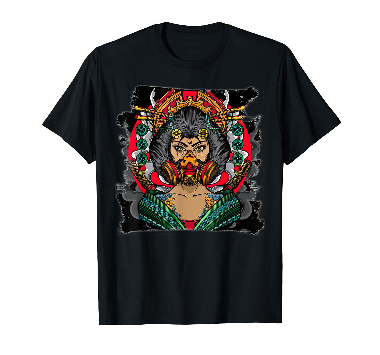 Japanese Geisha Cyberpunk Samurai T-Shirt - Novelty Apparel Men Women - T-Shirt, Sweatshirt, Hoodie