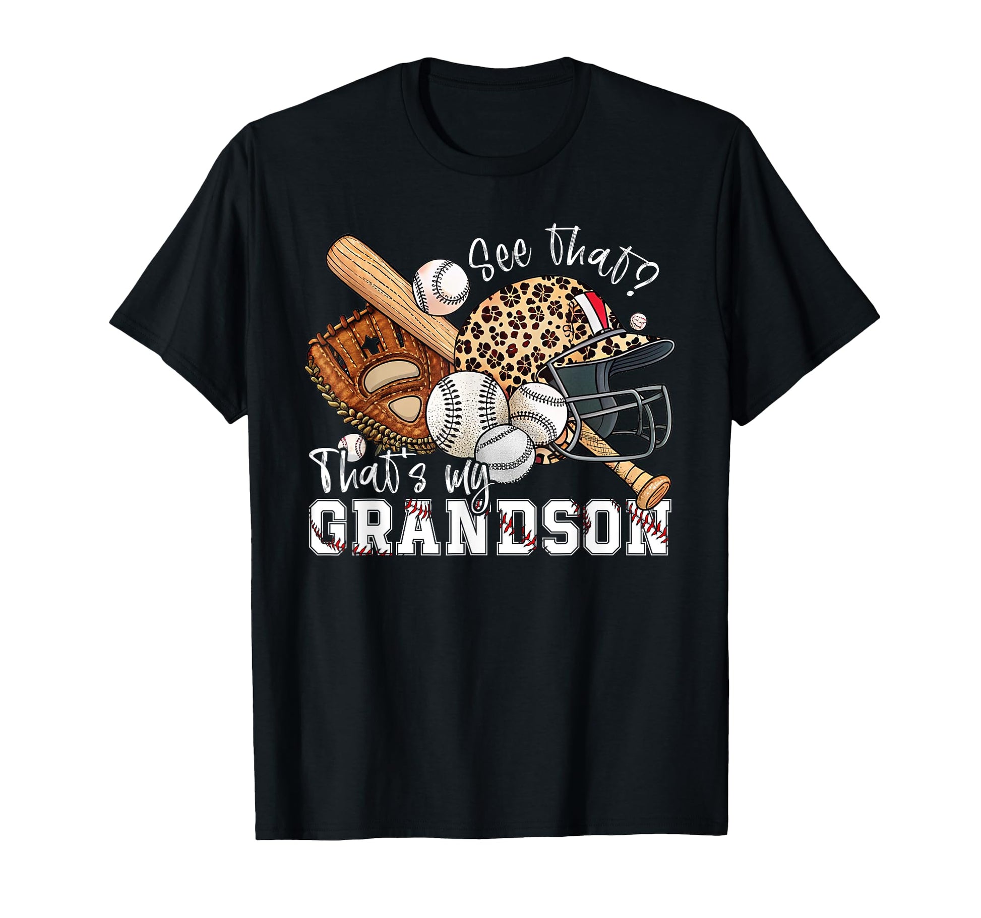 Baseball Grandma Shirts Grandson T-Shirt - Unique Graphic for Adults - T-Shirt, Sweatshirt, Hoodie