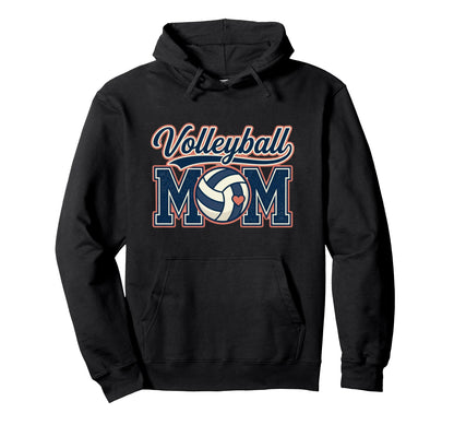 Volleyball Mom Heart Club Volleyball Ds Hoodie - Graphic Print Men Women - T-Shirt, Sweatshirt, Hoodie