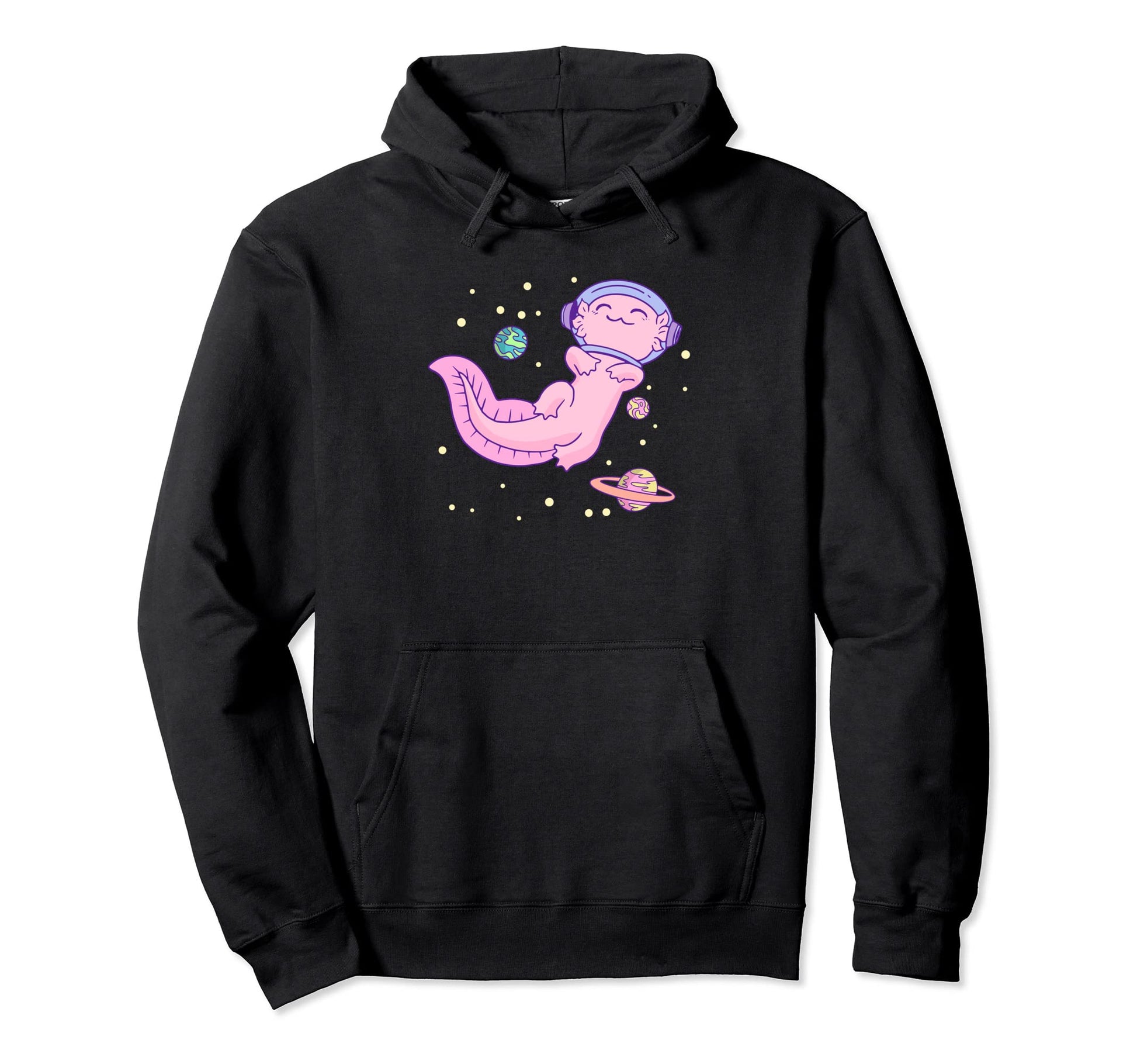 Astrolotl Funny Kawaii Pastel Goth Hoodie - Unique Graphic Men Women - T-Shirt, Sweatshirt, Hoodie