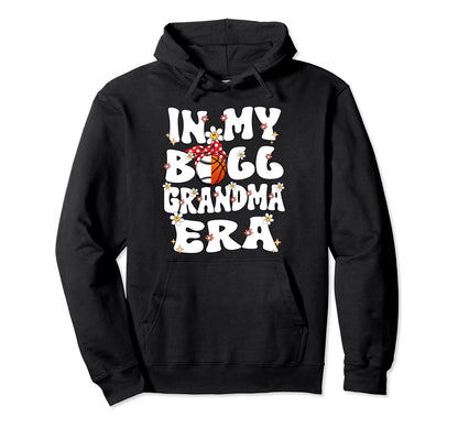 My Ball Grandma Era Groovy Baseball Hoodie - Novelty Apparel for Adults - T-Shirt, Sweatshirt, Hoodie