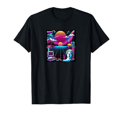 Vaporwave Aesthetics Hoodie - Trendy Graphic for Adults - T-Shirt, Sweatshirt, Hoodie