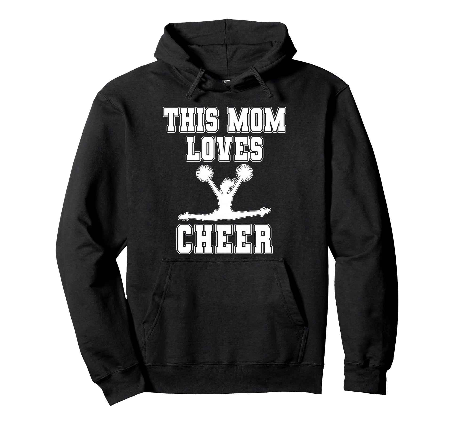 This Mom Loves Cheer Game Day Sports Mom Hoodie - Streetwear Style Unisex - T-Shirt, Sweatshirt, Hoodie
