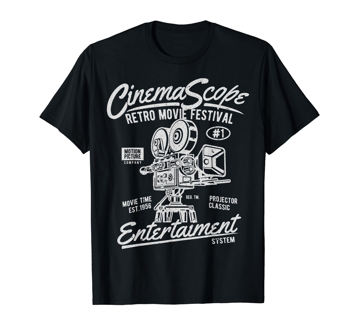 Cinema Scope Movie Camera T-Shirt - Casual Everyday Wear Unisex - T-Shirt, Sweatshirt, Hoodie