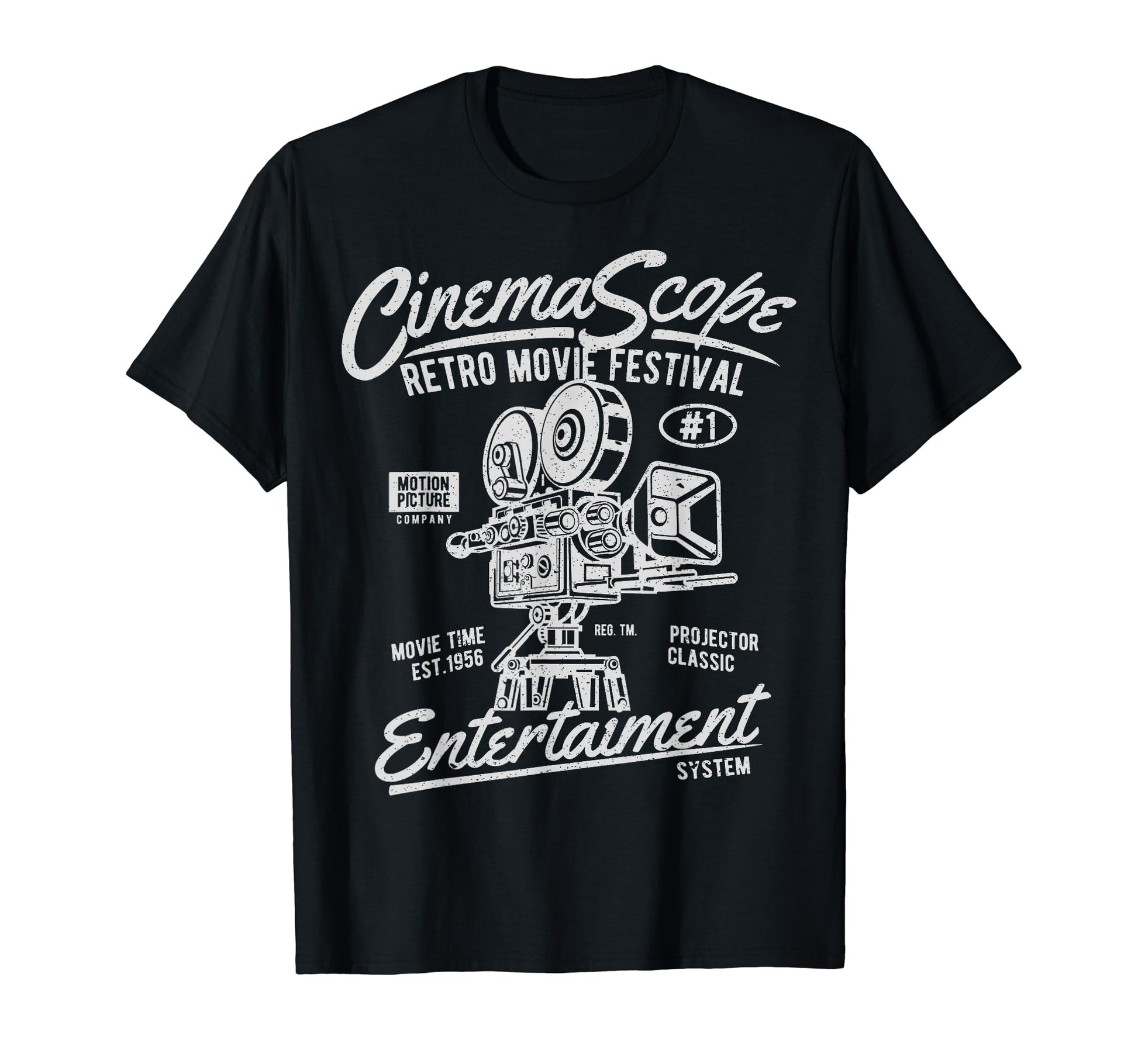 Cinema Scope Movie Camera T-Shirt - Casual Everyday Wear Unisex - T-Shirt, Sweatshirt, Hoodie