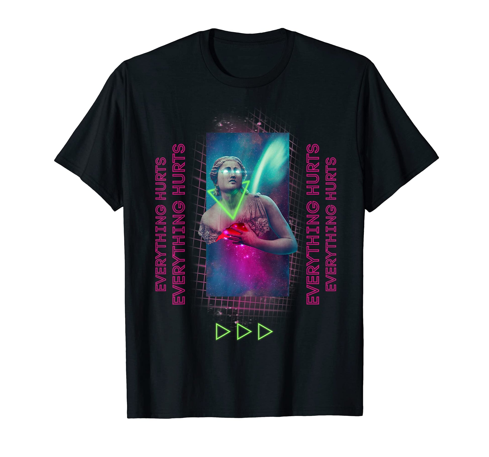 Greek Statue Vaporwave Synthwave T-Shirt - Graphic Print for Adults - T-Shirt, Sweatshirt, Hoodie