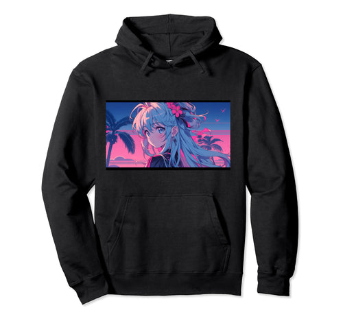 90S Anime Aesthetic Lofi Vaporwave Hoodie - Casual Everyday Wear Men Women - T-Shirt, Sweatshirt, Hoodie