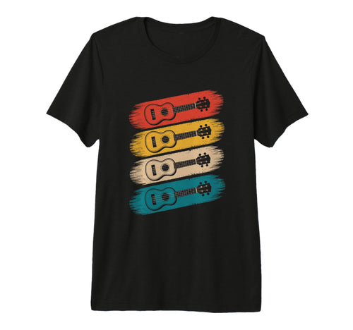 Colorful Guitar Guitar Old School Tri T-Shirt - Trendy Graphic for Adults - T-Shirt, Sweatshirt, Hoodie