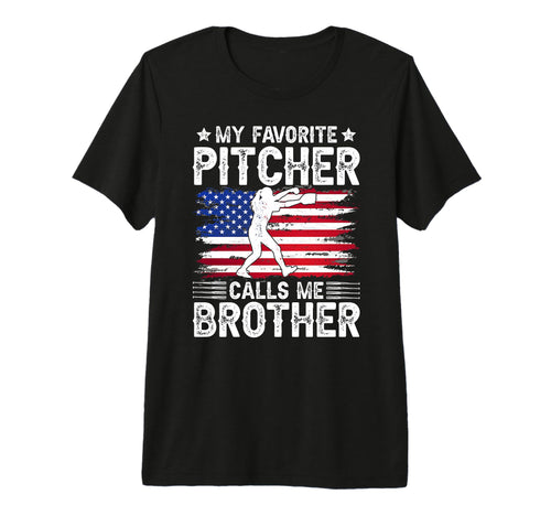 Favorite Baseball Pitcher Brother T-Shirt - Graphic Print for Adults - T-Shirt, Sweatshirt, Hoodie