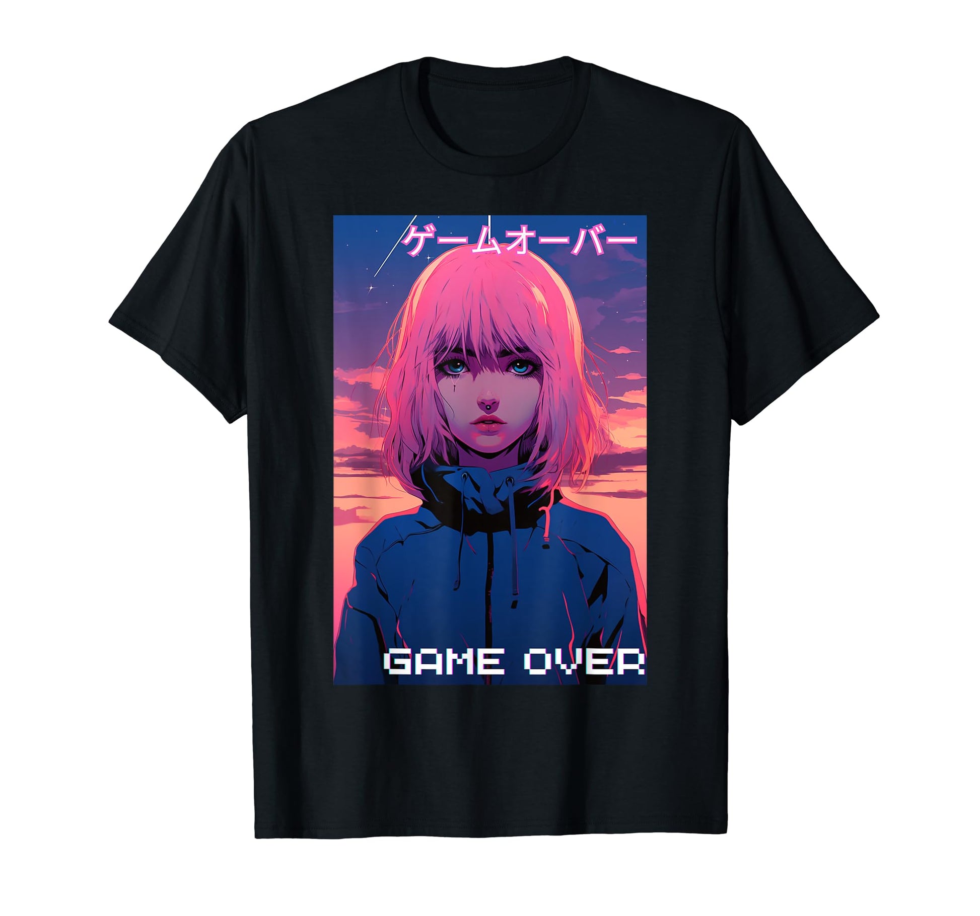 Japanese Vaporwave Sad Anime Indie T-Shirt - Novelty Apparel Men Women - T-Shirt, Sweatshirt, Hoodie