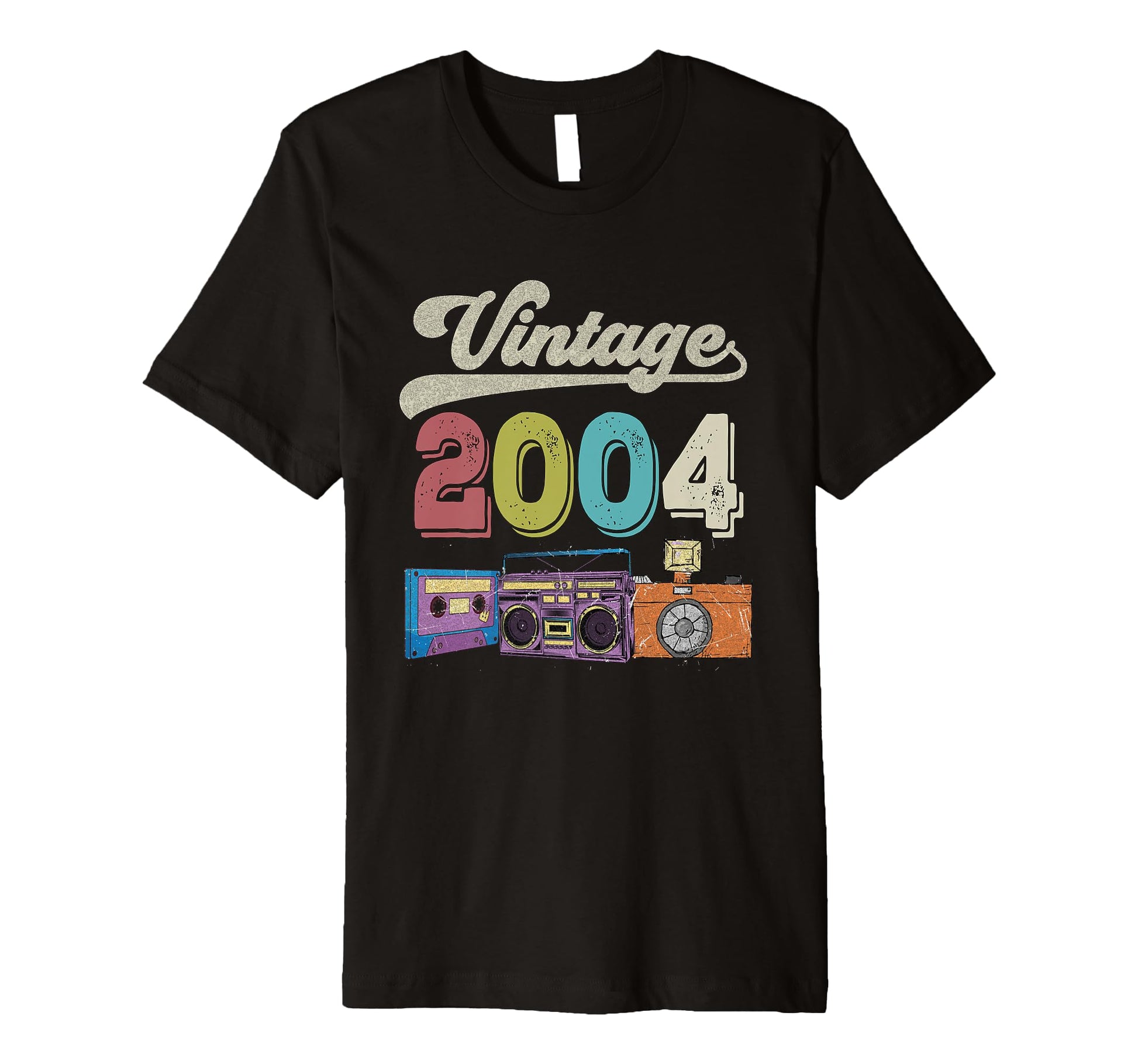 2004 Birthday Funny Old Cassette T-Shirt - Casual Everyday Wear Men Women - T-Shirt, Sweatshirt, Hoodie