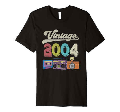 2004 Birthday Funny Old Cassette T-Shirt - Casual Everyday Wear Men Women - T-Shirt, Sweatshirt, Hoodie
