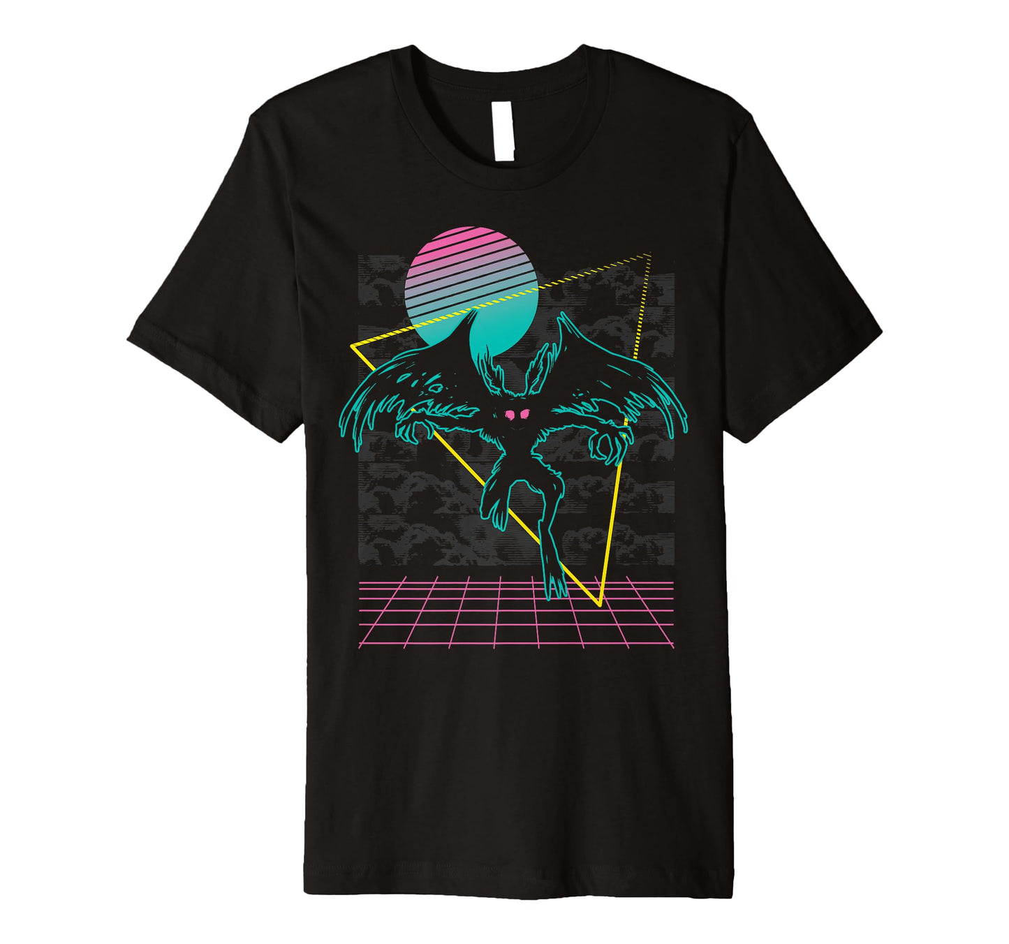 Vaporwave Aesthetic Mothman T-Shirt - Graphic Print for Adults - T-Shirt, Sweatshirt, Hoodie