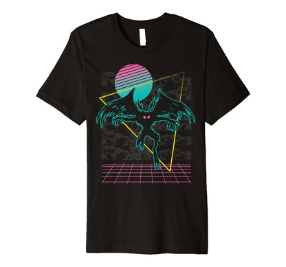 Vaporwave Aesthetic Mothman T-Shirt - Graphic Print for Adults - T-Shirt, Sweatshirt, Hoodie