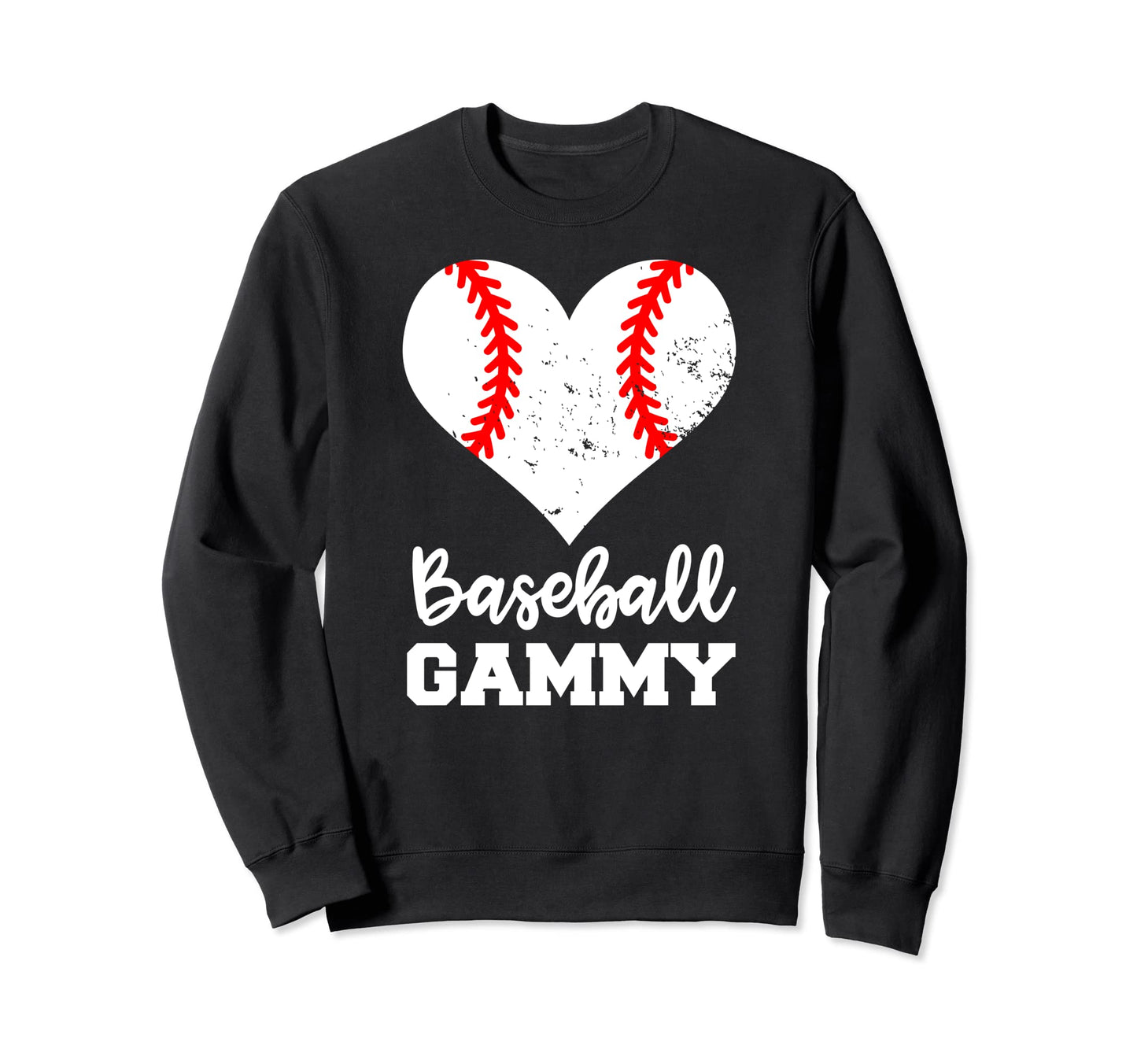 Baseball Gammy Funny Baseball Heart Sweatshirt - Novelty Apparel Unisex - T-Shirt, Sweatshirt, Hoodie