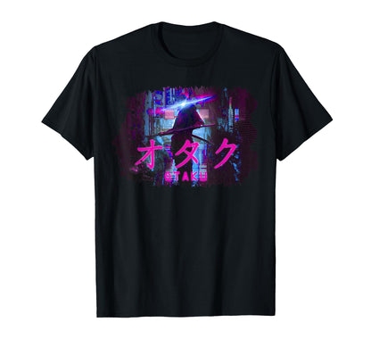 Vaporwave Aesthetic Otaku Japanese T-Shirt - Custom Art Print Men Women - T-Shirt, Sweatshirt, Hoodie