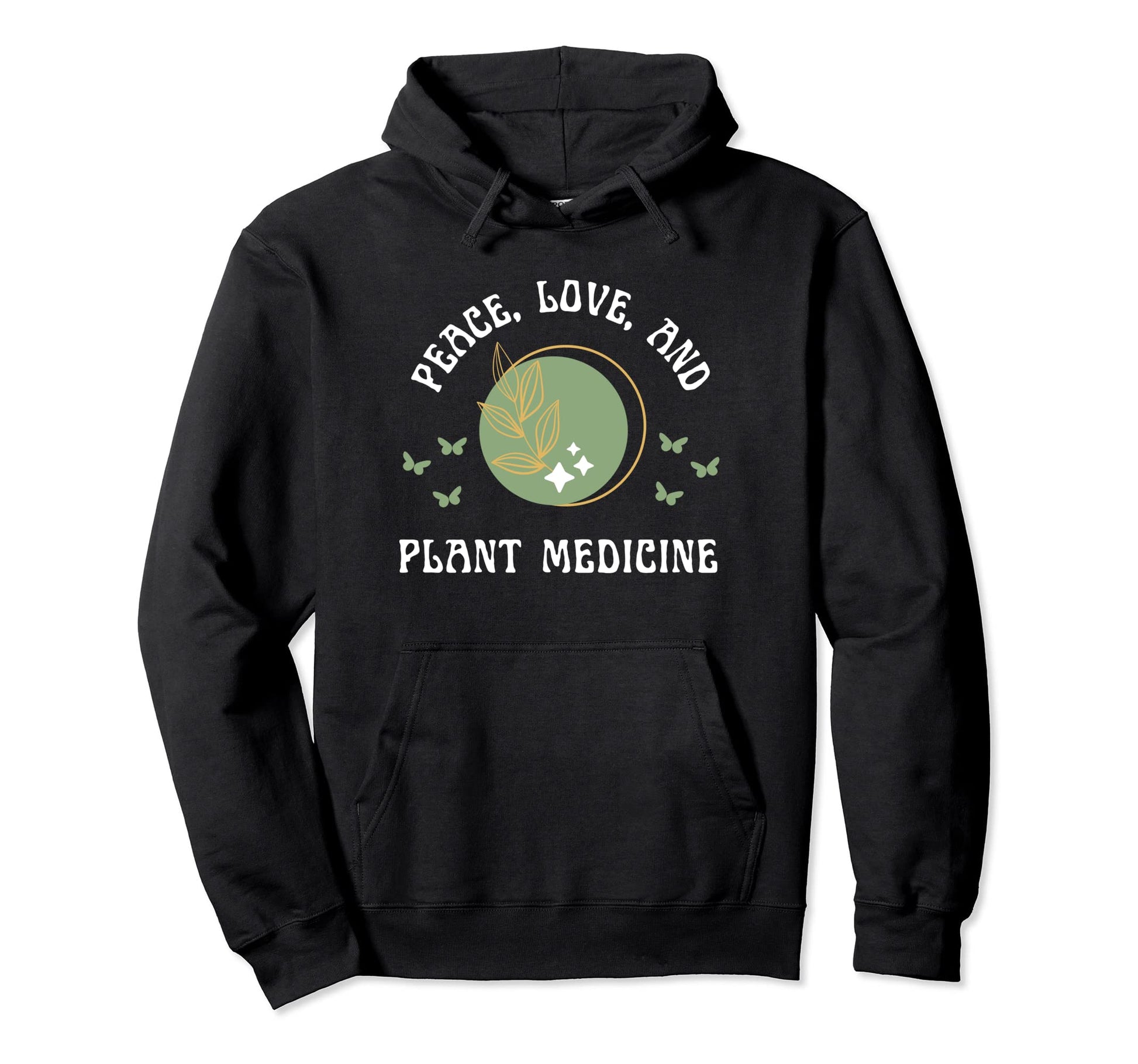 Homeopathy Peace Love And Plant Medicine Hoodie - Aesthetic Graphic Unisex - T-Shirt, Sweatshirt, Hoodie