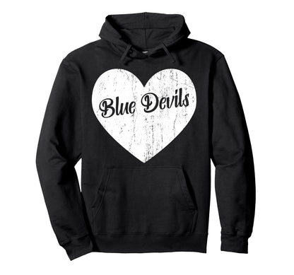 Blue Devils School Sports Fan Team Hoodie - Unique Graphic for Adults - T-Shirt, Sweatshirt, Hoodie