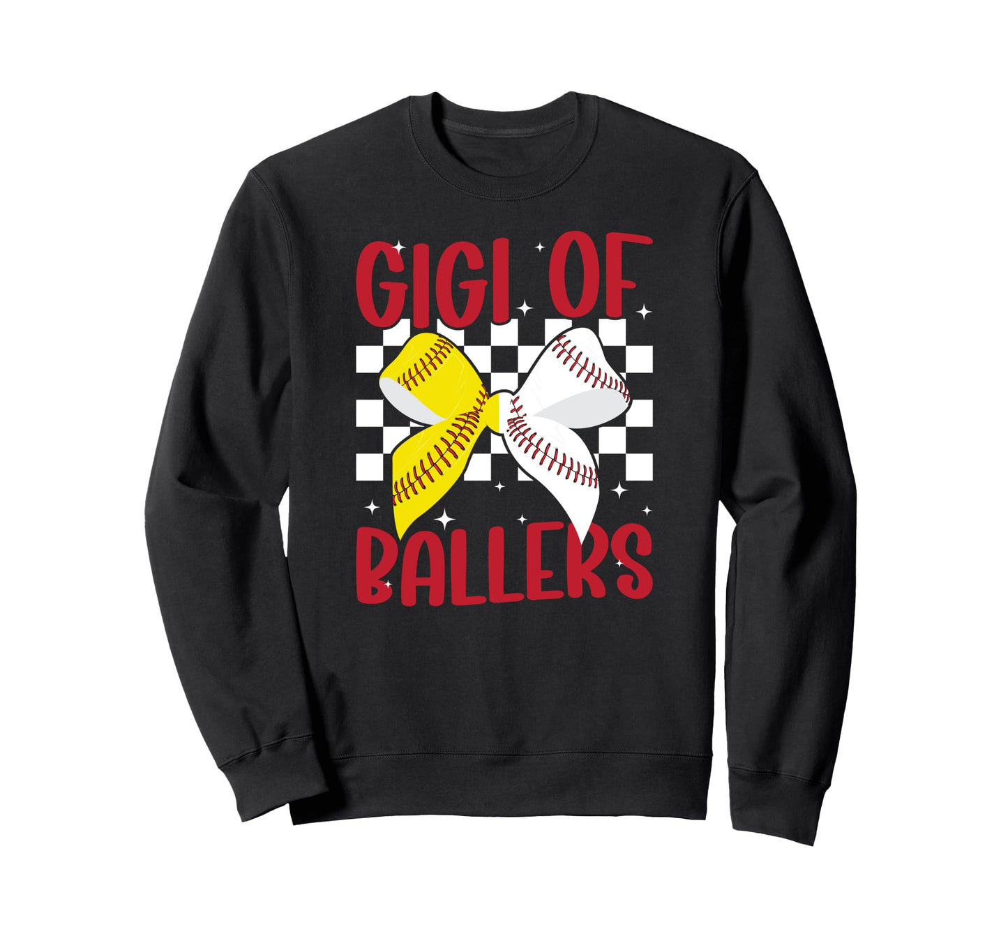 Gigi Ballers Coquette Baseball Sweatshirt - Graphic Print Men Women - T-Shirt, Sweatshirt, Hoodie