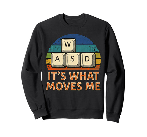 Wasd Gamer Keyboard Keys Sweatshirt - Aesthetic Graphic for Adults - T-Shirt, Sweatshirt, Hoodie