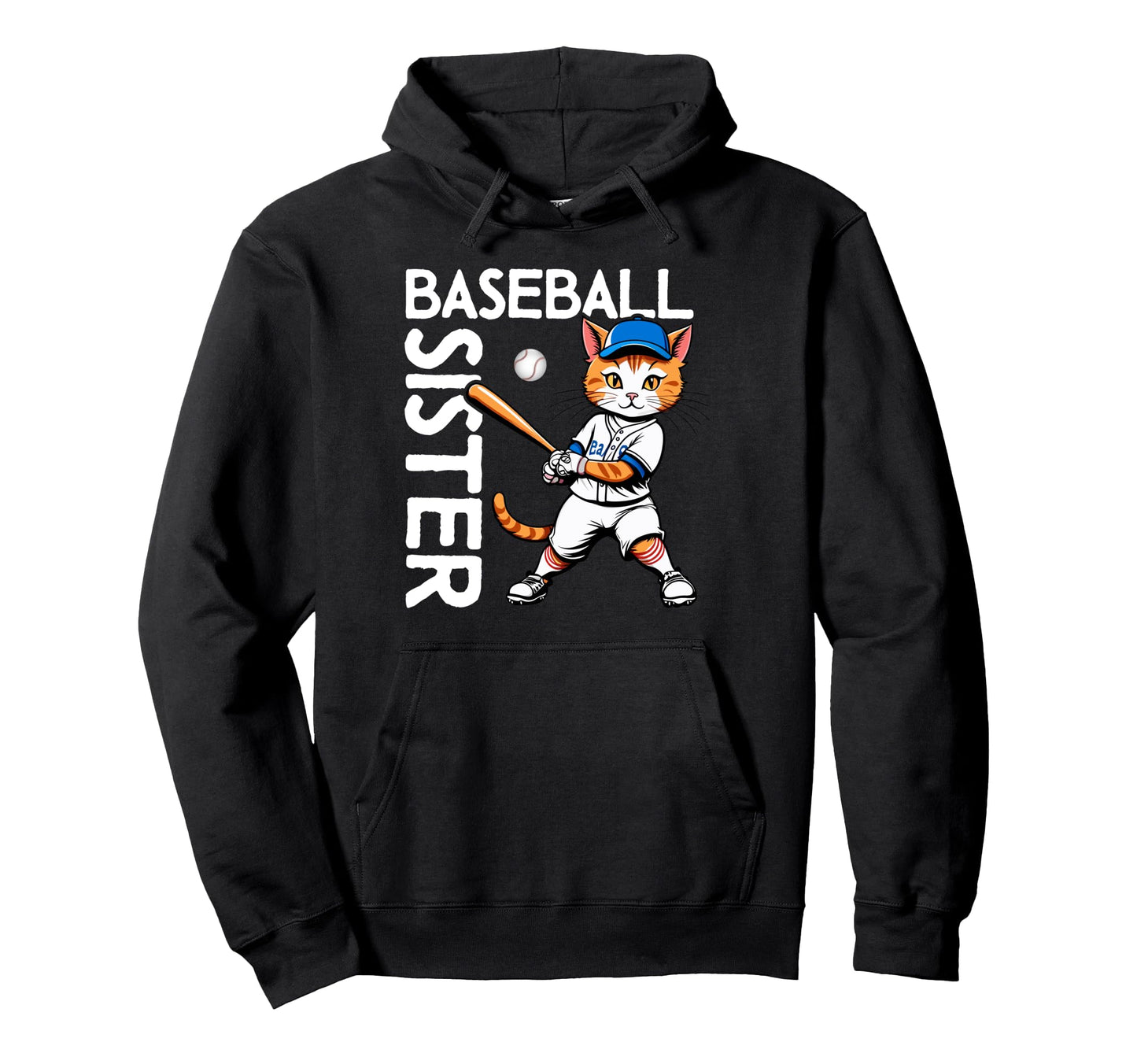 Sport Lover Sister Mothers Day Baseball Hoodie - Minimalist Print Unisex - T-Shirt, Sweatshirt, Hoodie