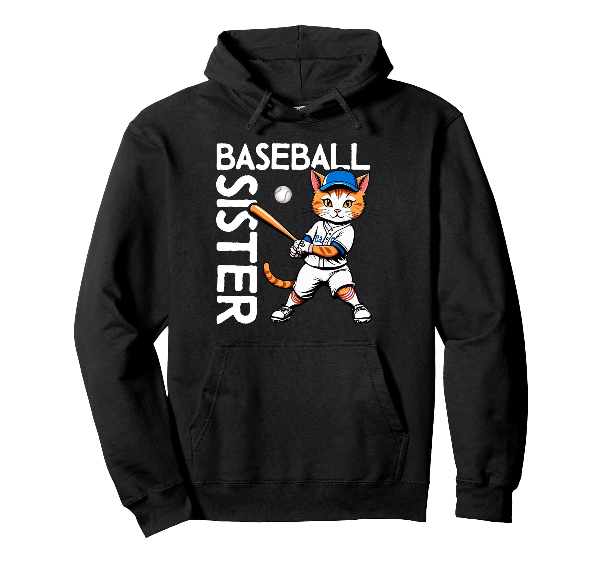 Sport Lover Sister Mothers Day Baseball Hoodie - Minimalist Print Unisex - T-Shirt, Sweatshirt, Hoodie