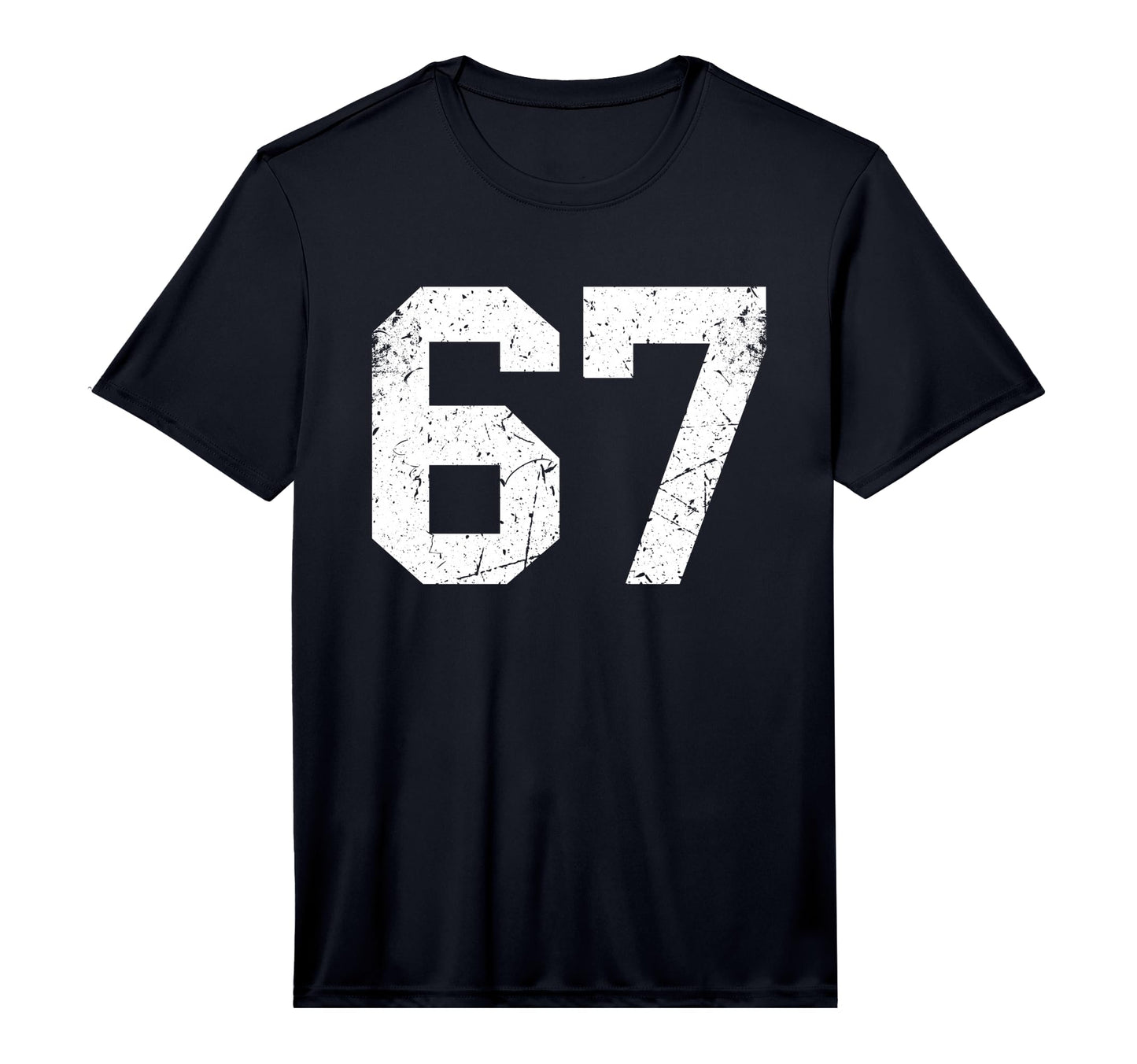 White Sports Team Number 67 T-Shirt - Custom Art Print for Adults - T-Shirt, Sweatshirt, Hoodie