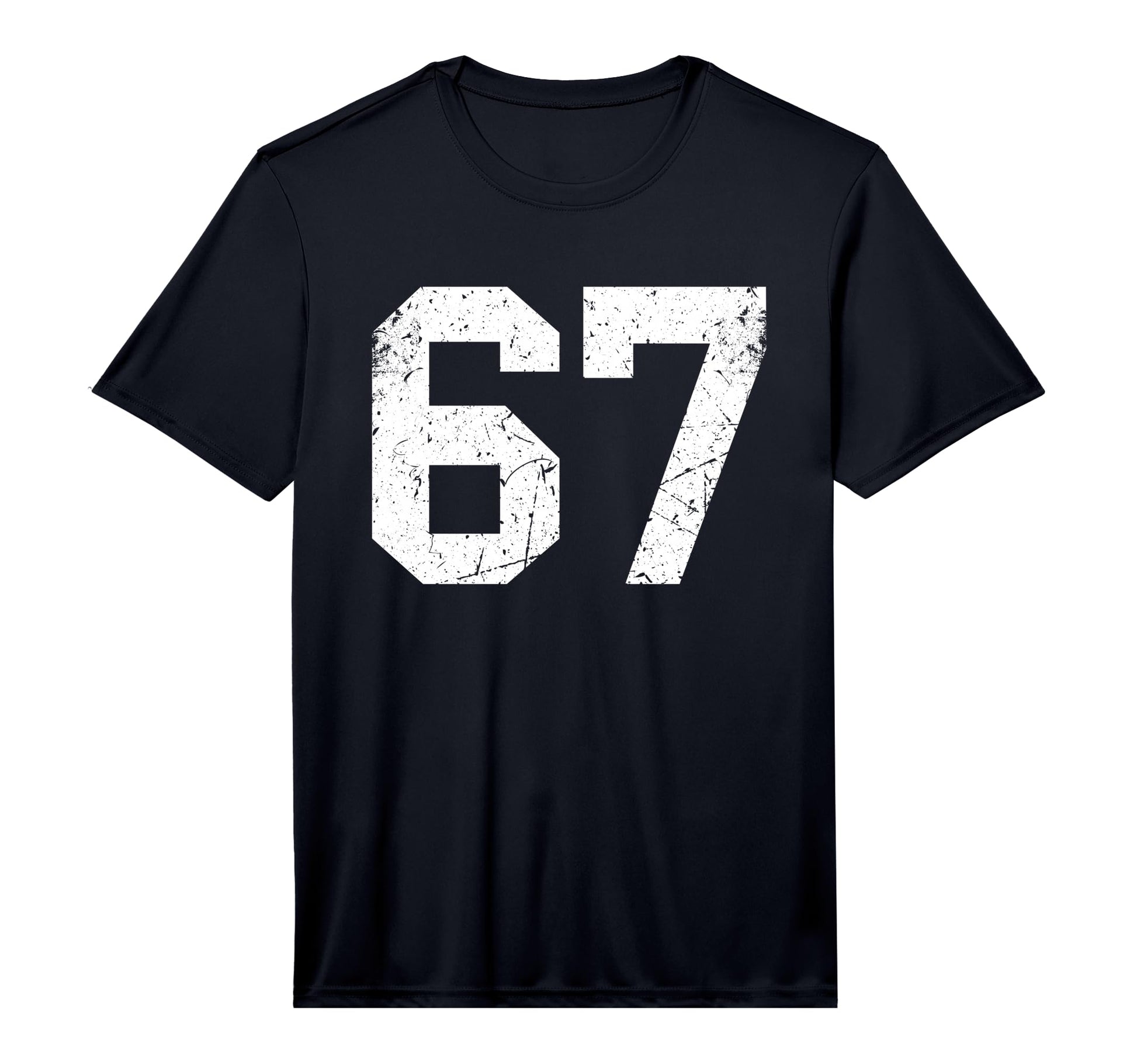 White Sports Team Number 67 T-Shirt - Custom Art Print for Adults - T-Shirt, Sweatshirt, Hoodie