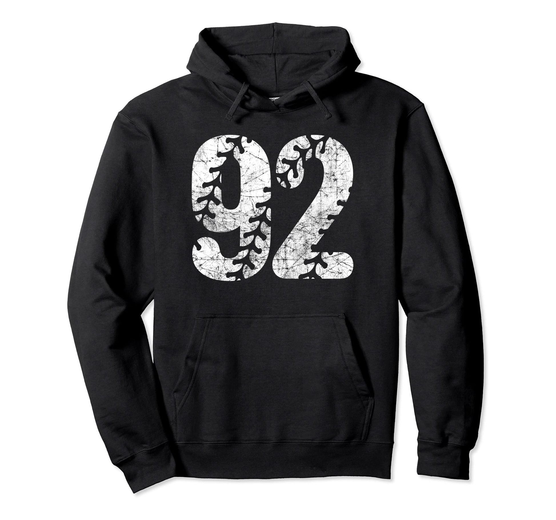 Baseball Softball Mom 92 Number 92 Hoodie - Fun Novelty Design Men Women - T-Shirt, Sweatshirt, Hoodie