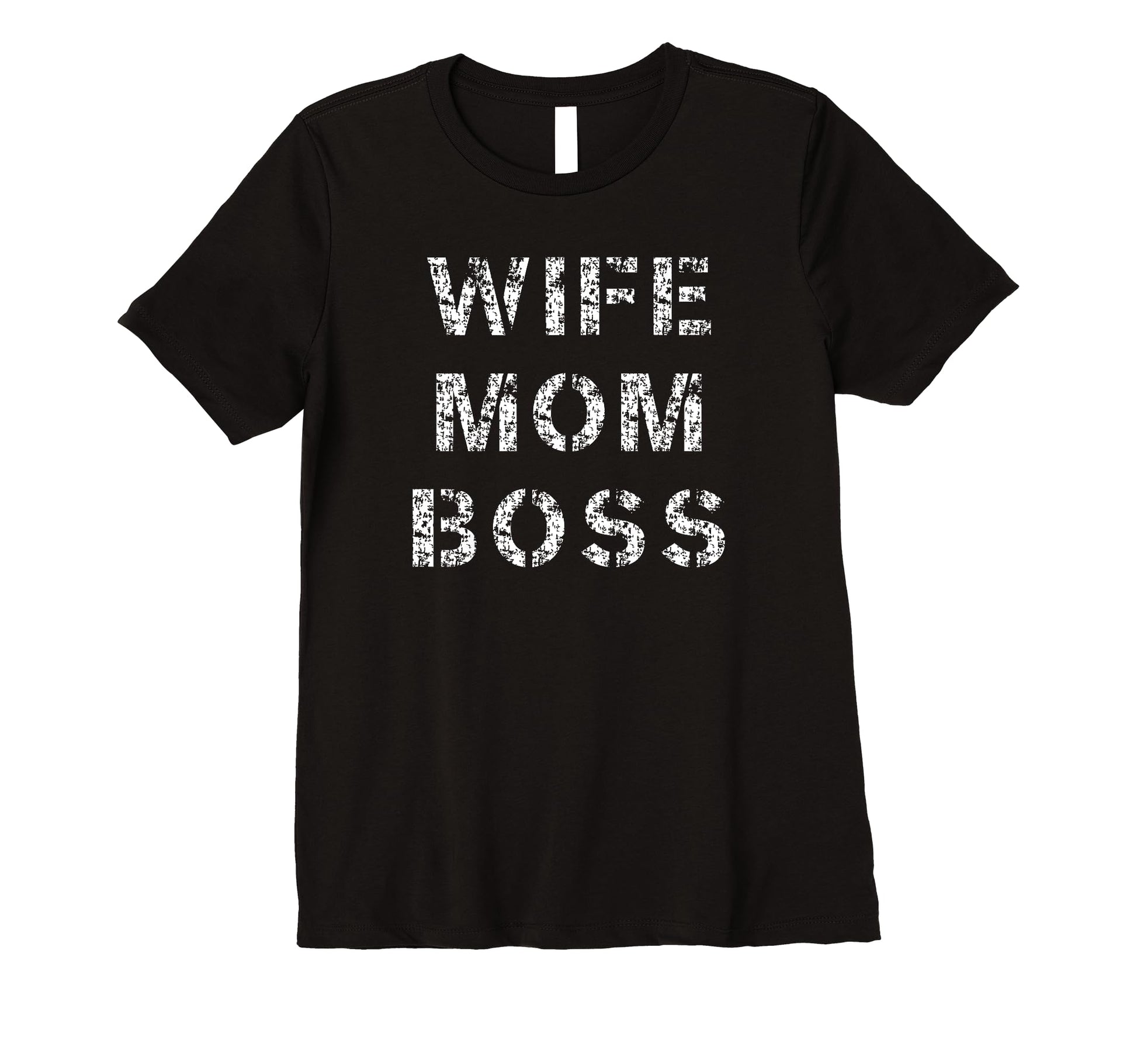 Womens Distressed Wife Mom Boss 90S T-Shirt - Aesthetic Graphic Unisex - T-Shirt, Sweatshirt, Hoodie