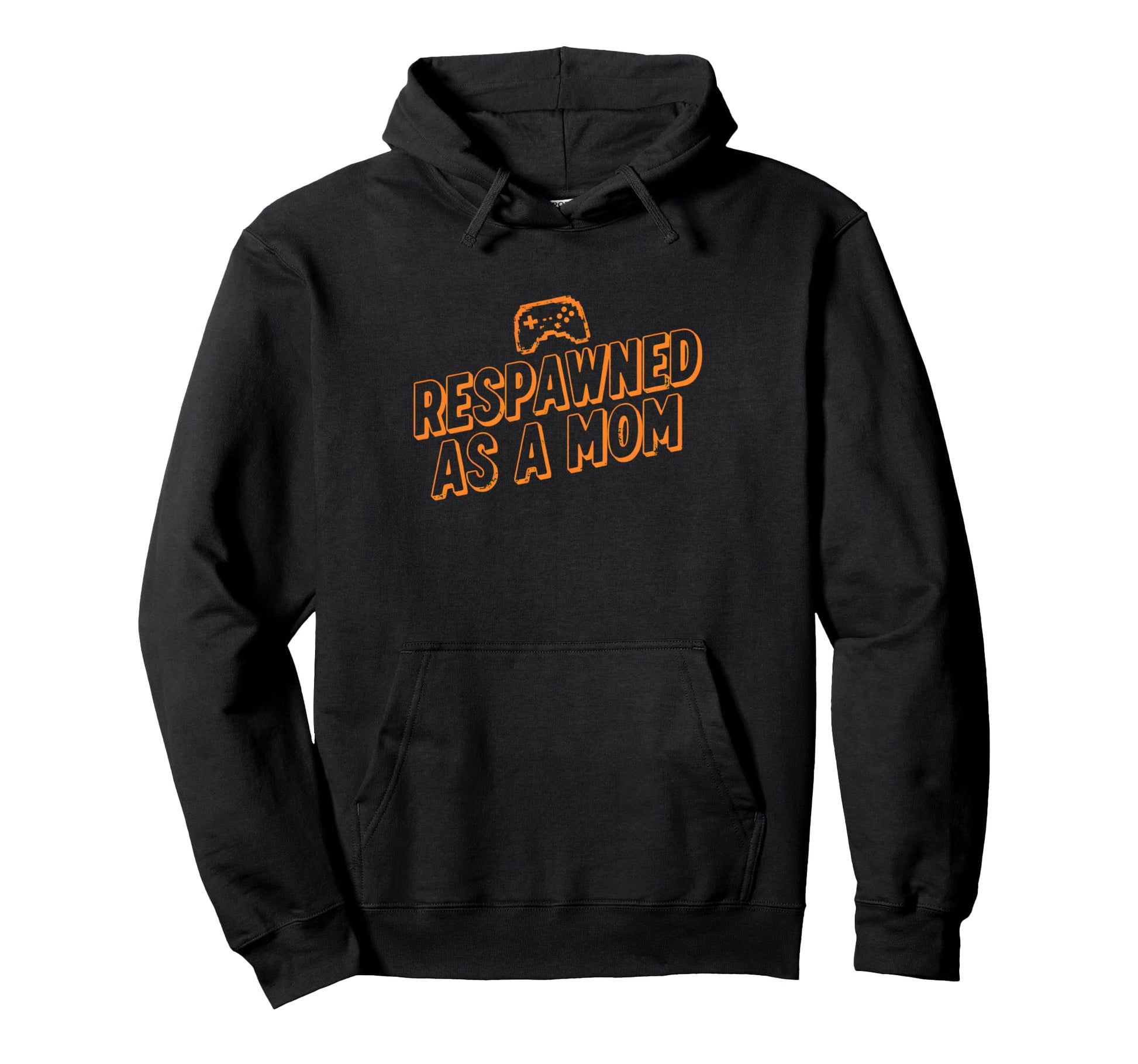 Gamer Mom Mothers Day Respawned As Mom Hoodie - Graphic Print for Adults - T-Shirt, Sweatshirt, Hoodie